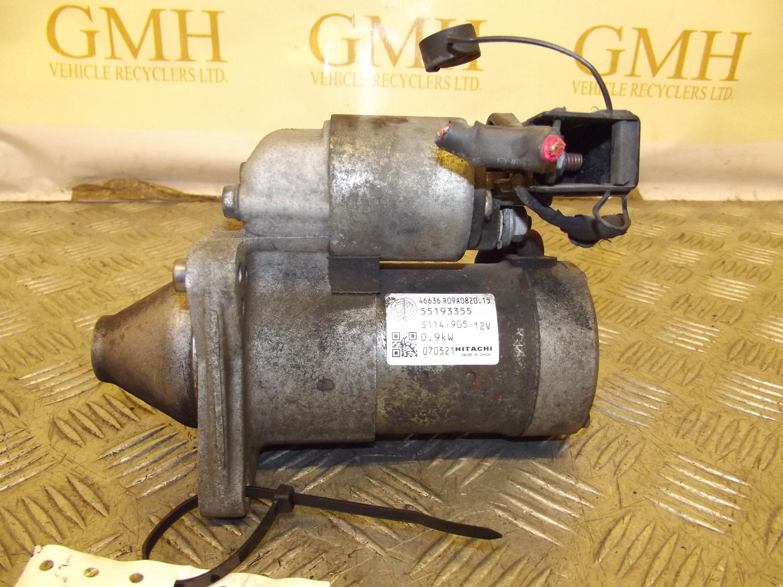 FIAT PANDA 1.1L PETROL MANUAL STARTER MOTOR ENGINE CODE (187A1.000